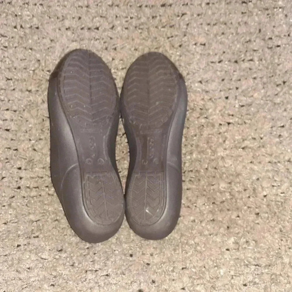 CROCS-Shiny Brown Cap Toe-Dark Brown-Slip On-Ballet Flats-6M-Excellent - Picture 7 of 7